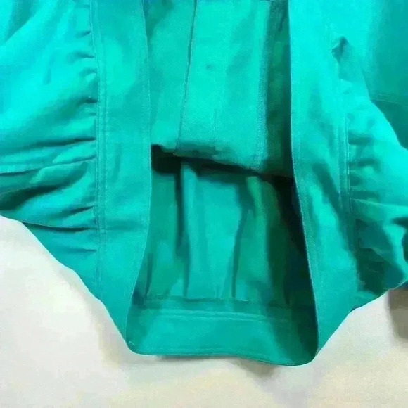 VINTAGE 70s 80s Bomber Jacket House Chore Coat Barn Jacket 3/5 Sleeve Teal XL - Picture 11 of 11